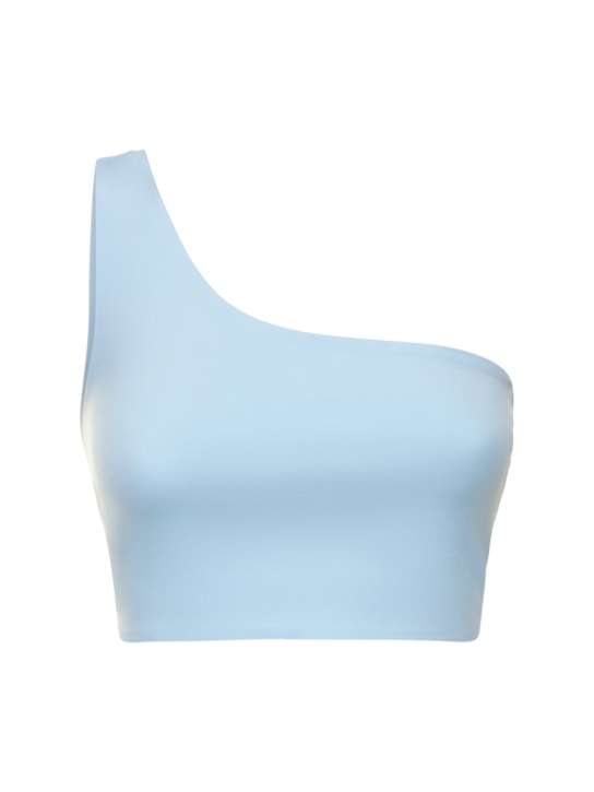 Girlfriend Collective: Brassière en tissu technique stretch Bianca - Light Blue - women_0 | Luisa Via Roma