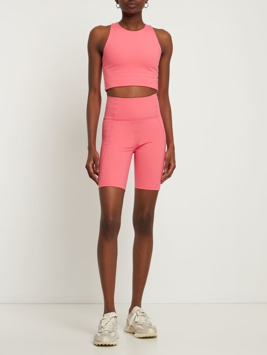 Girlfriend Collective: Dylan crop bra top - Pink - women_1 | Luisa Via Roma