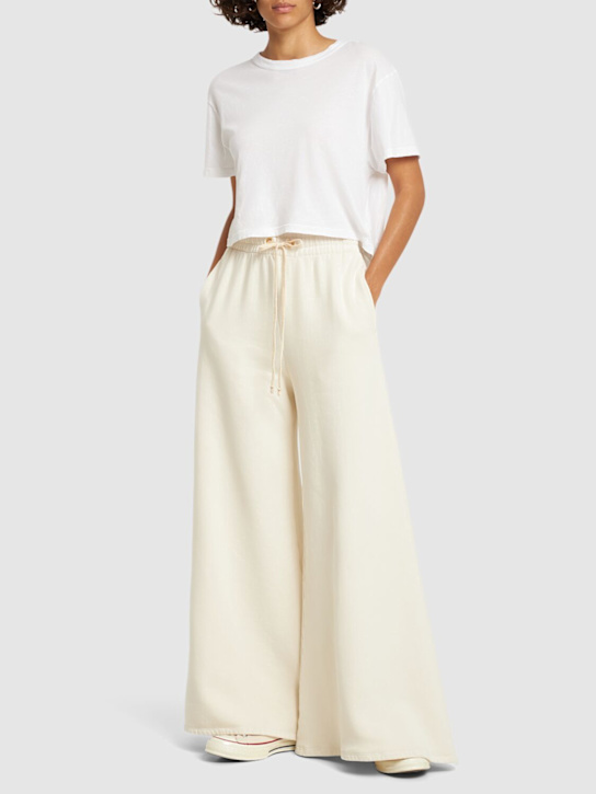 Les Tien: Crop cotton t-shirt - women_1 | Luisa Via Roma