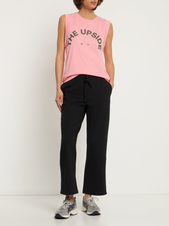 The Upside: Pantaloni vita alta cropped Empire Camille - Nero - women_1 | Luisa Via Roma