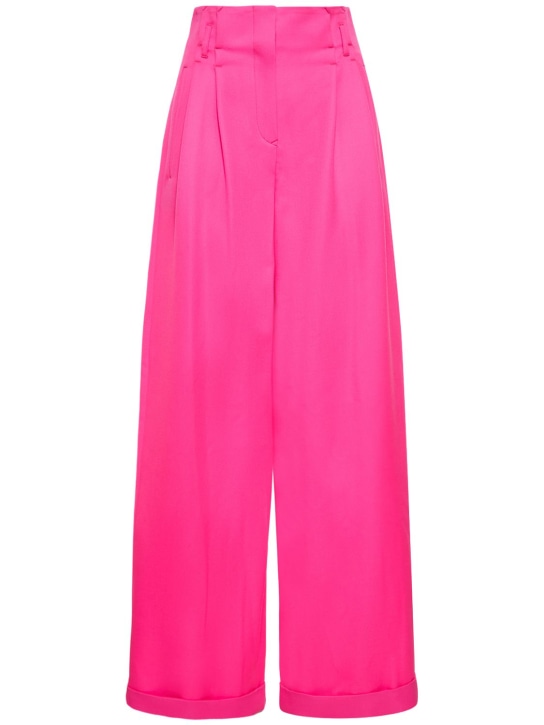 Dundas: Frankie hi-waist wool tuxedo pants - Fuchsia - women_0 | Luisa Via Roma