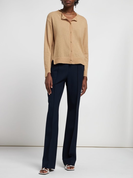 Max Mara: Funghi mohair blend cardigan - women_1 | Luisa Via Roma