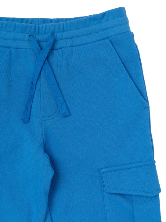 Stella McCartney Kids: CARGOHOSE AUS BIO-BAUMWOLLE - Blau - kids-boys_1 | Luisa Via Roma