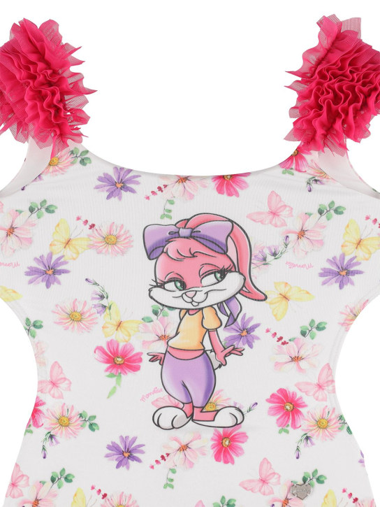 Monnalisa: 印花连体泳衣 - 多色 - kids-girls_1 | Luisa Via Roma