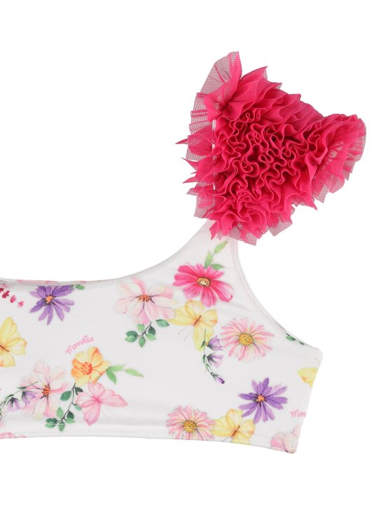 Monnalisa: 印花科技织物比基尼泳衣 - 多色 - kids-girls_1 | Luisa Via Roma