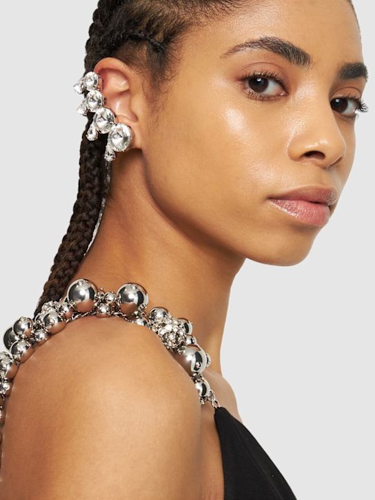 Area: Crystal watermelon seed mono ear cuff - women_1 | Luisa Via Roma