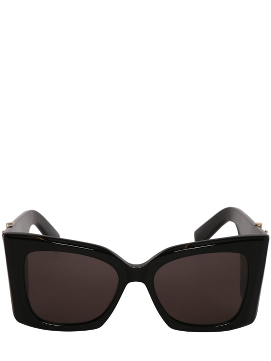 Saint Laurent: SL M119 Blaze acetate sunglasses - Siyah - women_0 | Luisa Via Roma