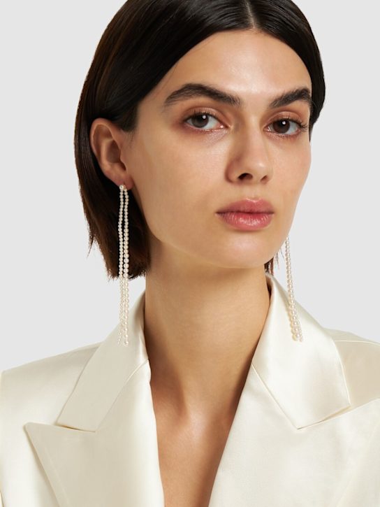 Sophie Bille Brahe: Promenade de Perles 14ktゴールド＆パールピアス - パール - women_1 | Luisa Via Roma