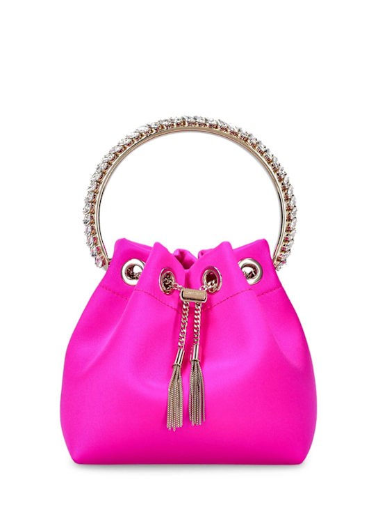 Jimmy Choo: Bon Bon crystal top handle bag - women_0 | Luisa Via Roma