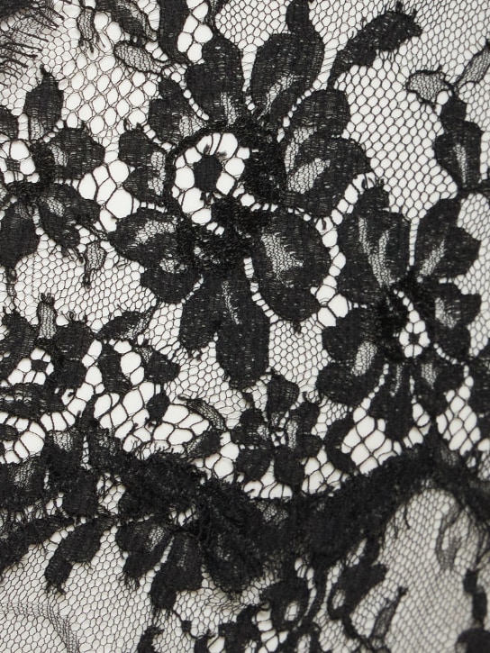 Dolce&Gabbana: Floral lace briefs - Black - women_3 | Luisa Via Roma