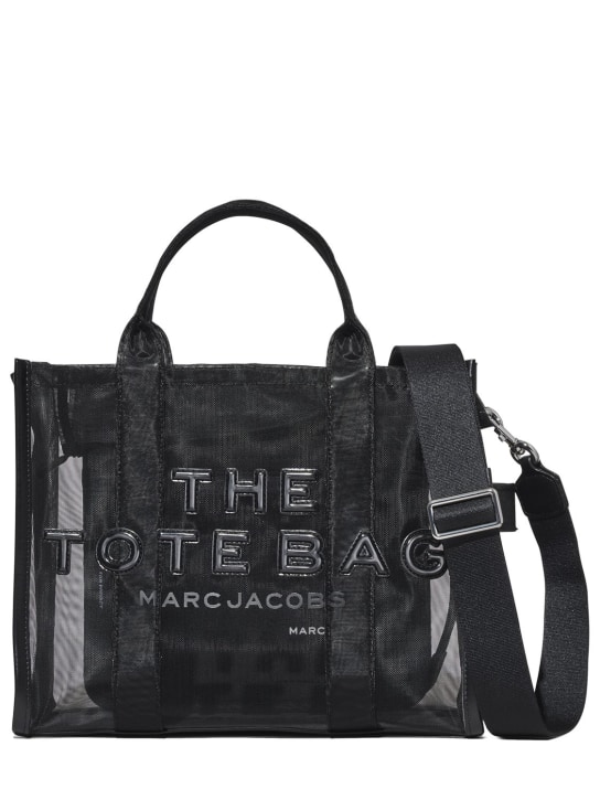Marc Jacobs: The Medium mesh tote bag - Blackout - women_0 | Luisa Via Roma
