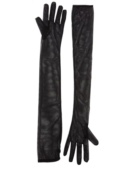 Dolce&Gabbana: Long stretch gloves - women_0 | Luisa Via Roma