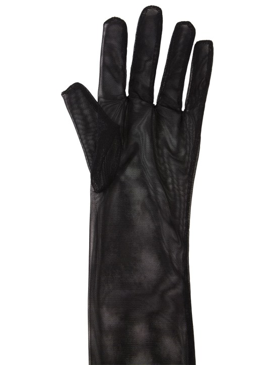 Dolce&Gabbana: Long stretch gloves - women_1 | Luisa Via Roma