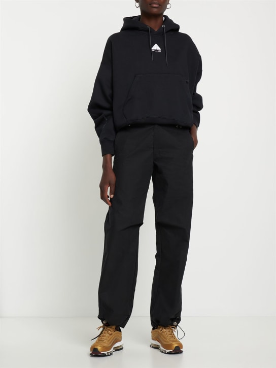 Nike: ACG Tuff Knit hoodie - Black - women_1 | Luisa Via Roma
