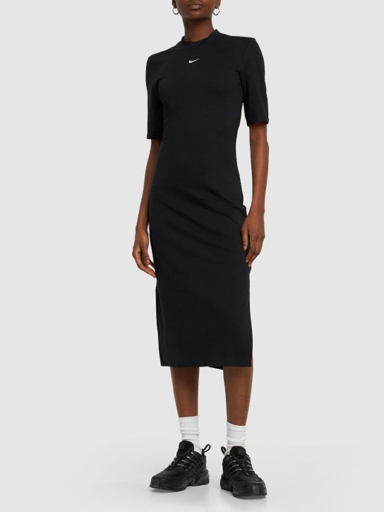 Nike: Vestido midi - Negro - women_1 | Luisa Via Roma