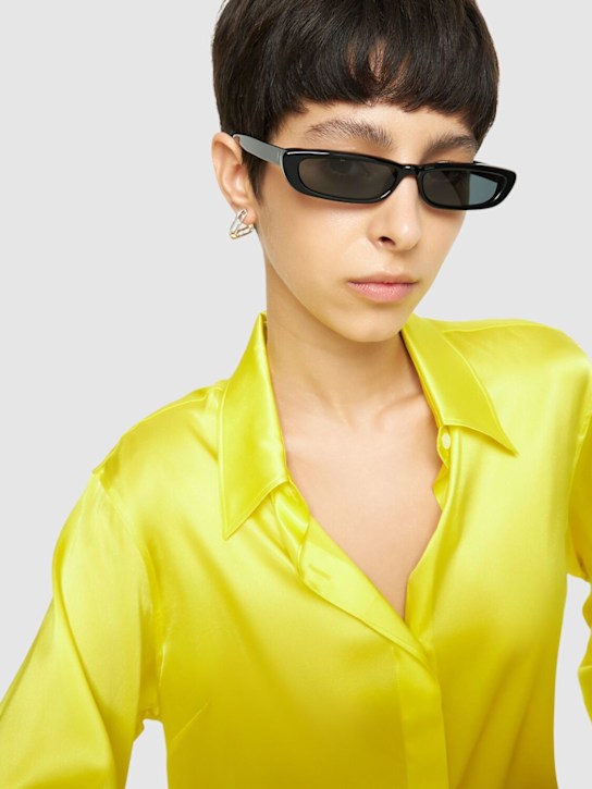 The Attico: Thea slim squared acetate sunglasses - women_1 | Luisa Via Roma