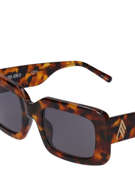 The Attico: Jorja squared acetate sunglasses - T-shell/Blue - women_1 | Luisa Via Roma