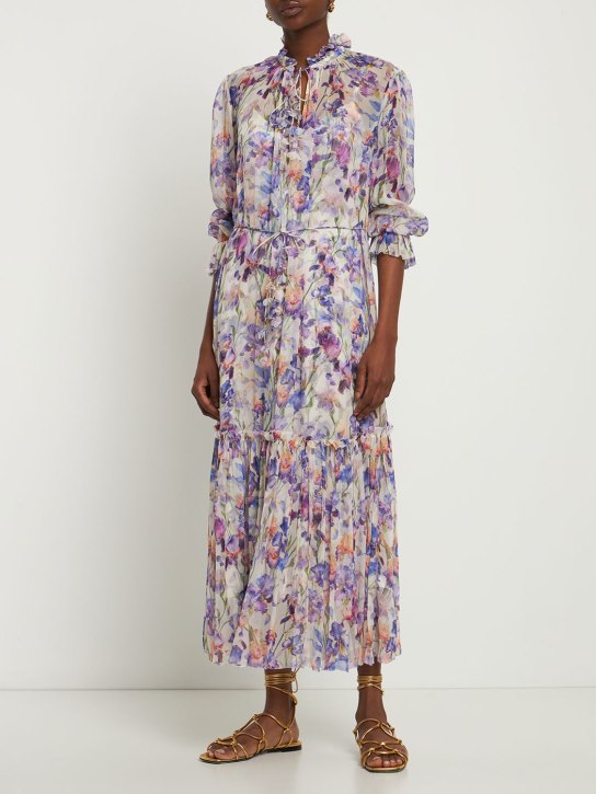 Zimmermann: Vestido midi de viscosa estampado - women_1 | Luisa Via Roma