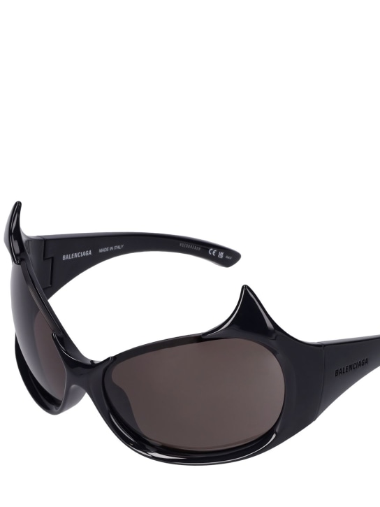 Balenciaga: Gotham cat eye acetate sunglasses - Black - men_1 | Luisa Via Roma