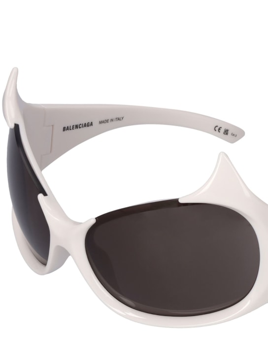 Balenciaga: 0284S Gotham cat eye acetate sunglasses - White - women_1 | Luisa Via Roma