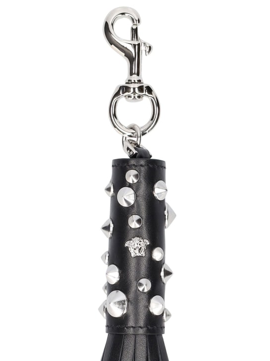 Versace: Studded leather charm w/ fringes - women_1 | Luisa Via Roma