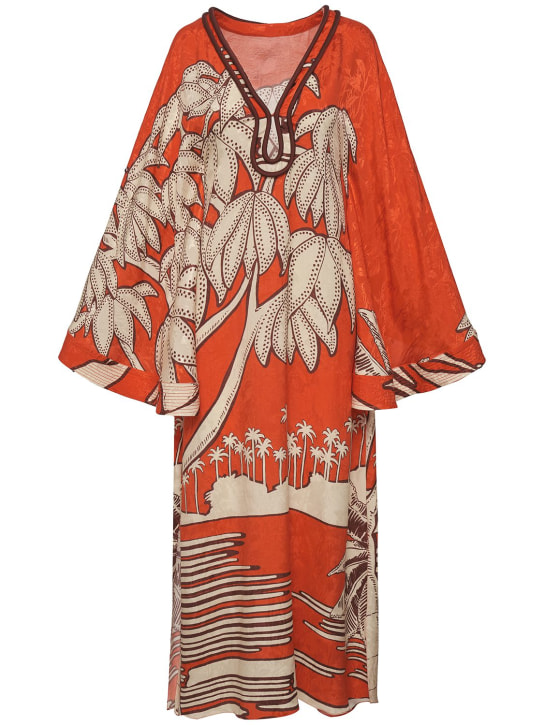 Johanna Ortiz: Africa oriental print tunic dress - women_0 | Luisa Via Roma