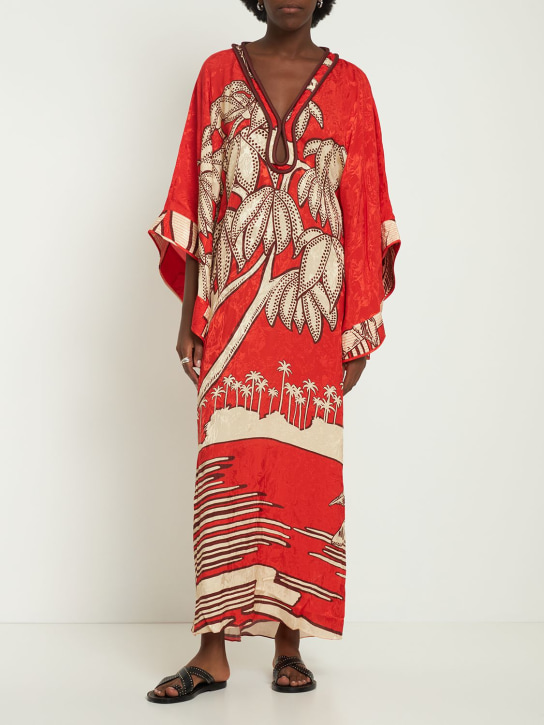 Johanna Ortiz: Africa oriental print tunic dress - women_1 | Luisa Via Roma