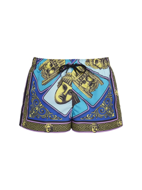 Versace print sale swim trunks