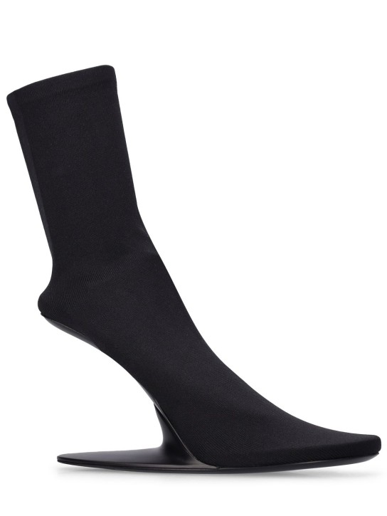 Balenciaga: 100毫米Stagea针织及踝靴 - 黑色 - women_0 | Luisa Via Roma