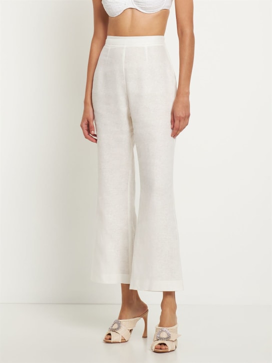 Alexandre Birman: 100mm Madelina synthetic raffia sandals - White/Nude - women_1 | Luisa Via Roma