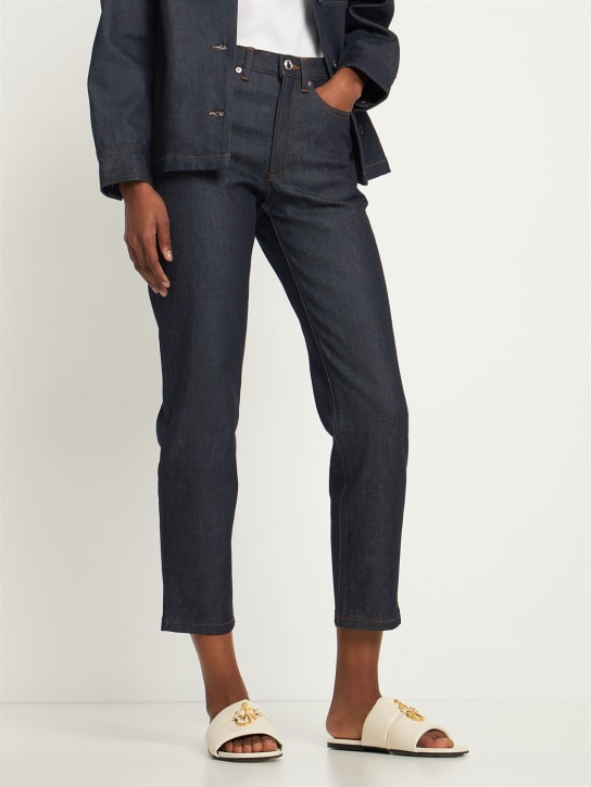 JW Anderson: Anchor パデッドスライドサンダル 10mm - アイボリー - women_1 | Luisa Via Roma