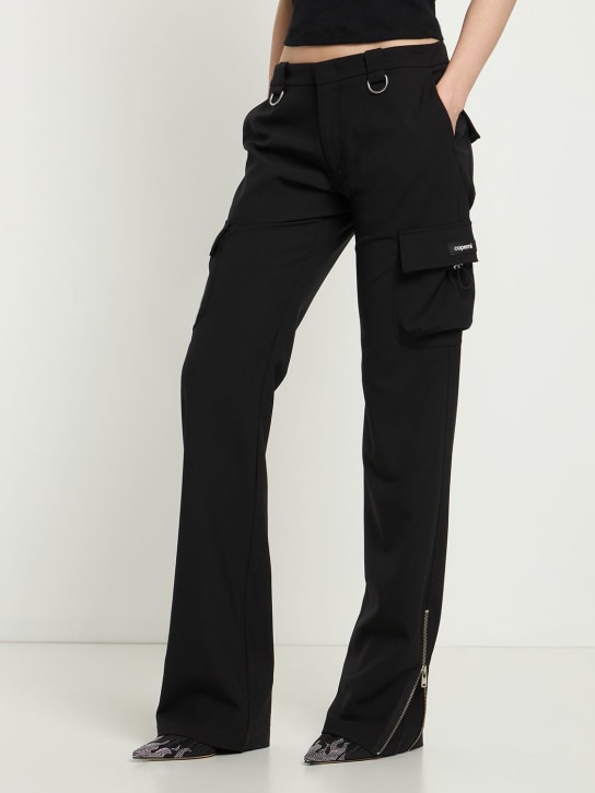 Iindaco: 95mm Carmen satin mules - Black - women_1 | Luisa Via Roma