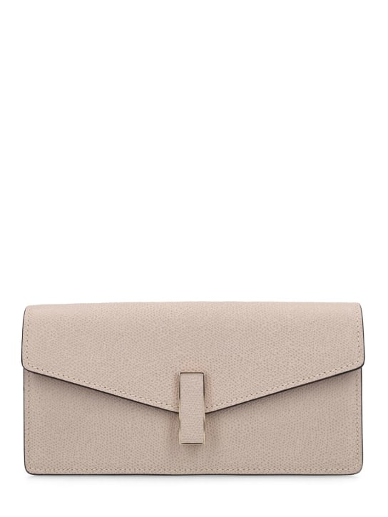 Valextra: Iside leather chain clutch - Nude - women_0 | Luisa Via Roma