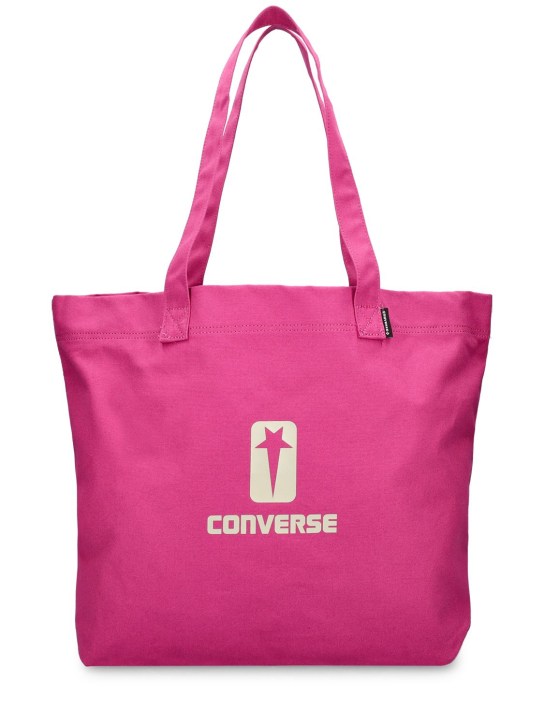 DRKSHDW x Converse: Converse logo tote bag - Hot Pink - men_0 | Luisa Via Roma