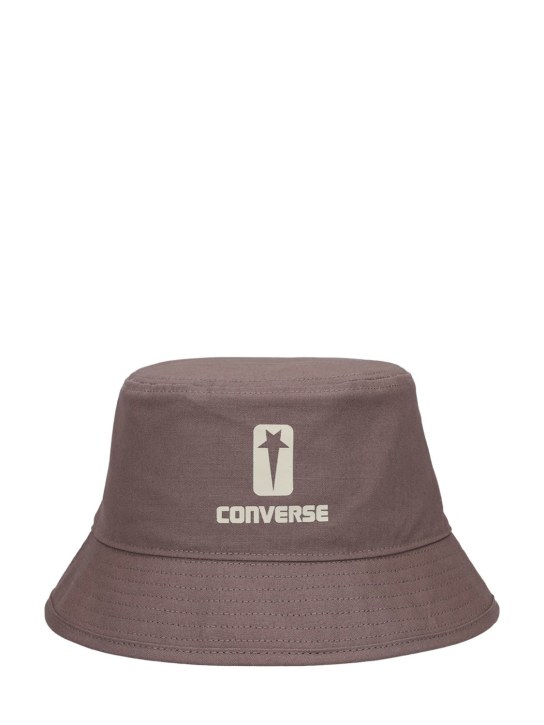 DRKSHDW x Converse: Converse 프린트 코튼 버킷 모자 - 먼지 - men_0 | Luisa Via Roma