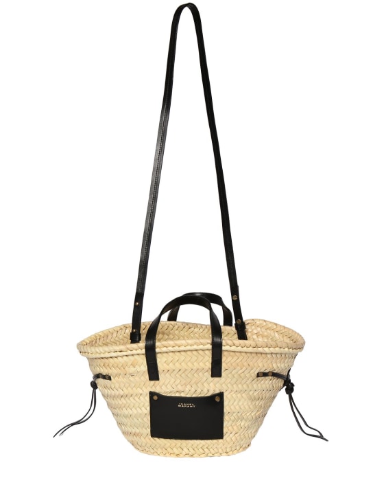 Isabel Marant: Cadix mini straw tote bag - women_0 | Luisa Via Roma