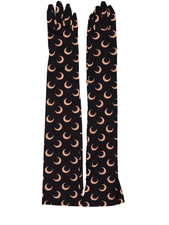 Regenerated all over moon print gloves Marine Serre Women