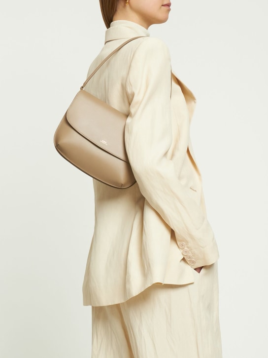 A.P.C.: Sarah leather shoulder bag - women_1 | Luisa Via Roma