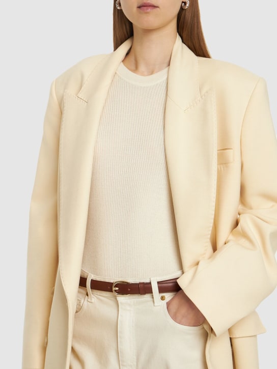 A.P.C.: Rosette leather belt - women_1 | Luisa Via Roma