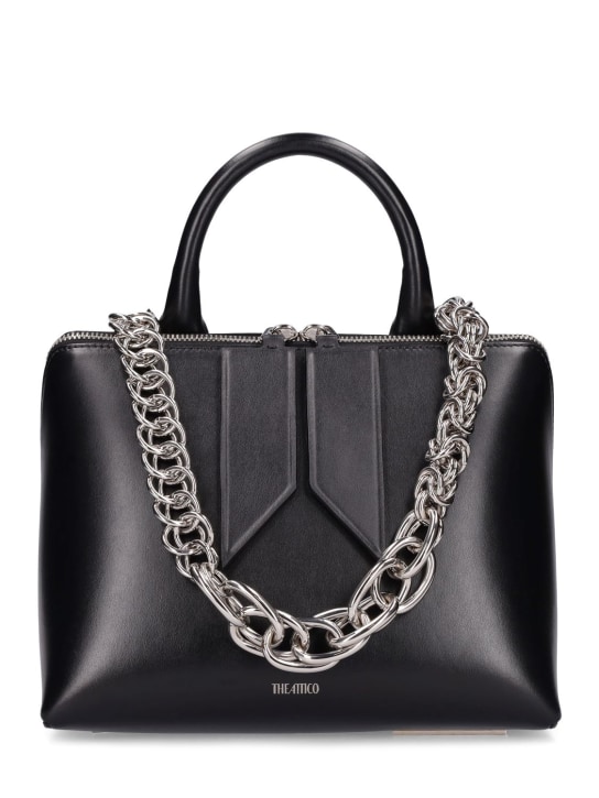The Attico: Monday leather top handle bag - women_0 | Luisa Via Roma