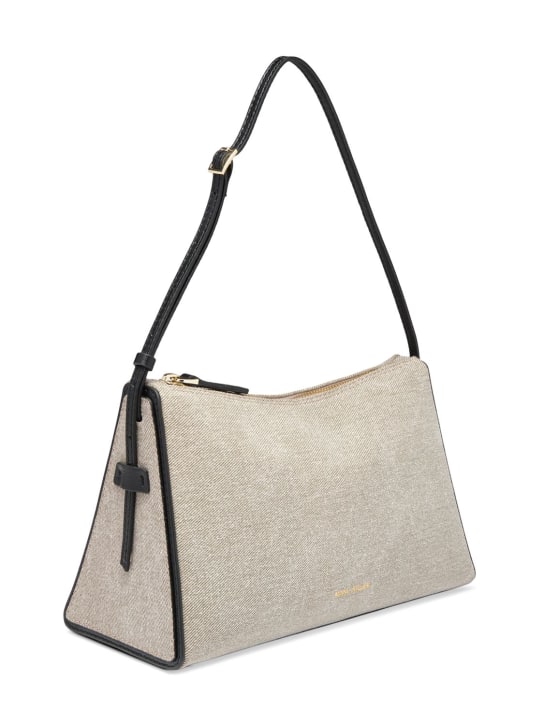 Manu Atelier: Prism denim & leather shoulder bag - women_1 | Luisa Via Roma