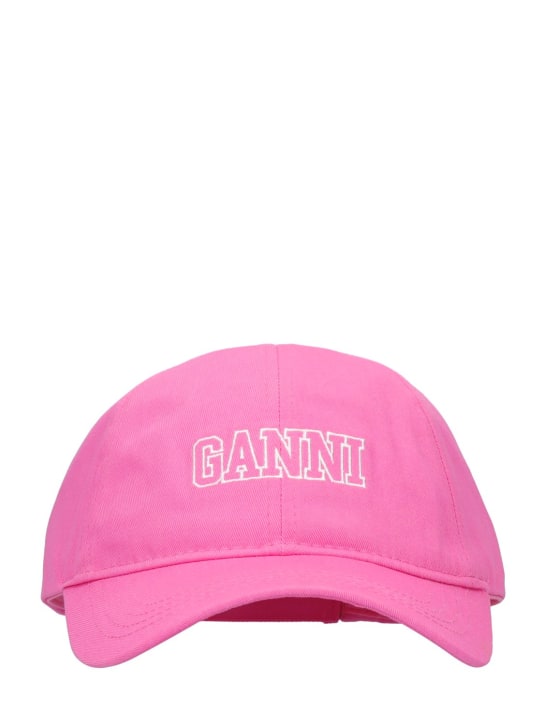 GANNI: Casquette à logo - women_0 | Luisa Via Roma