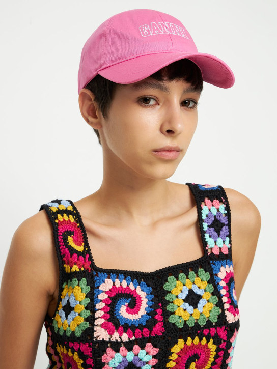 GANNI: Logo baseball cap - women_1 | Luisa Via Roma