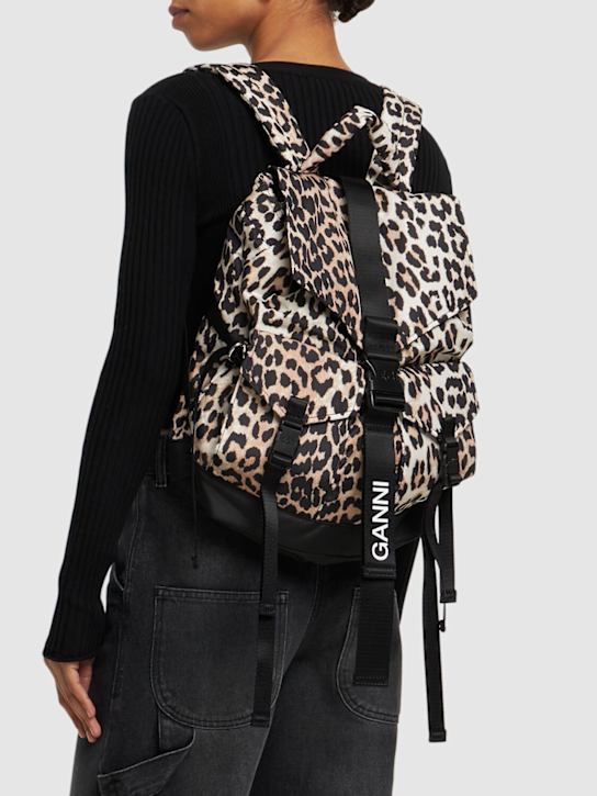 GANNI: Recycled tech backpack - women_1 | Luisa Via Roma