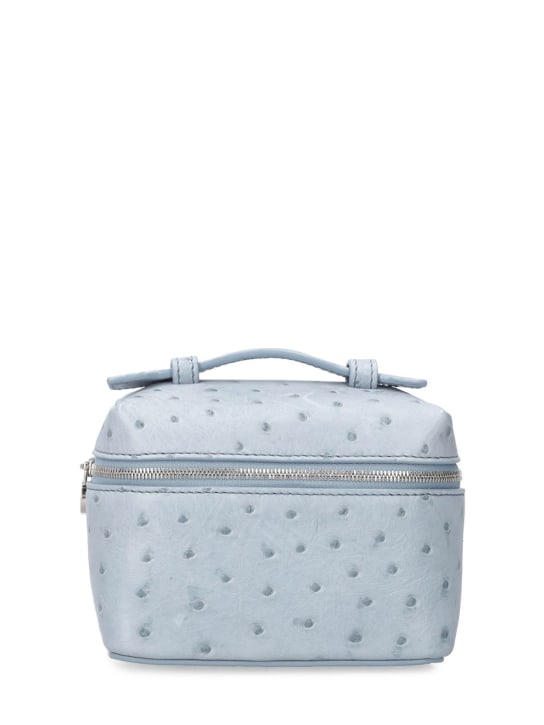 Loro Piana: Small extra pocket 11.5 top handle bag - Blue - women_0 | Luisa Via Roma