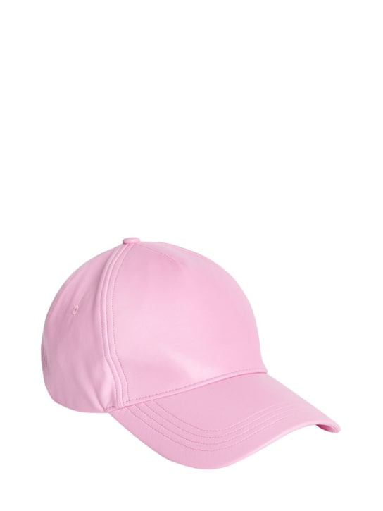 Stand Studio: BASEBALLKAPPE AUS KUNSTLEDER „CONNIE“ - Bubblegum Pink - women_0 | Luisa Via Roma