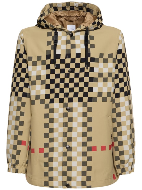 Burberry hooded jacket discount men's