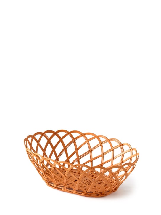Polspotten: Bakkie涂漆铁质椭圆篮子 - 橙色 - ecraft_0 | Luisa Via Roma