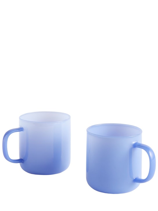 HAY: Set of 2 borosilicate mugs - Mavi - ecraft_0 | Luisa Via Roma
