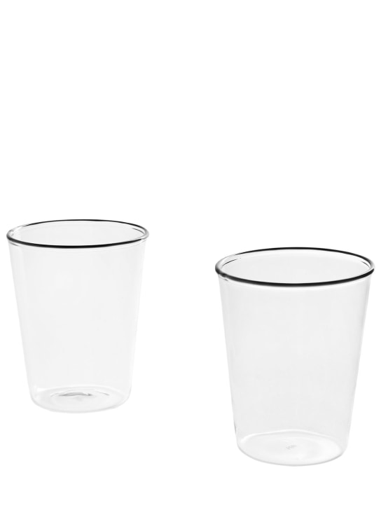 HAY: Set of 2 Rim glasses - Şeffaf - ecraft_0 | Luisa Via Roma